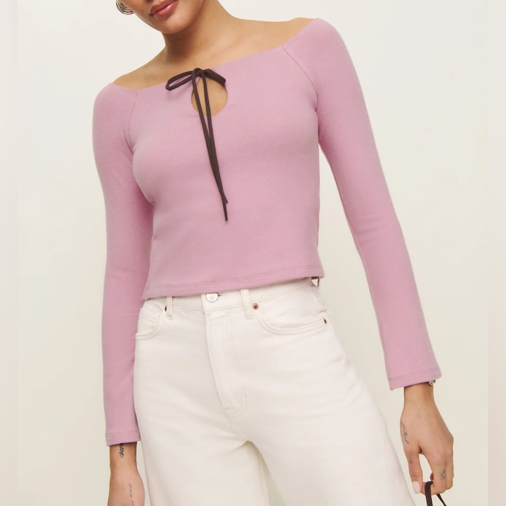 Reformation Jasper Off the Shoulder top